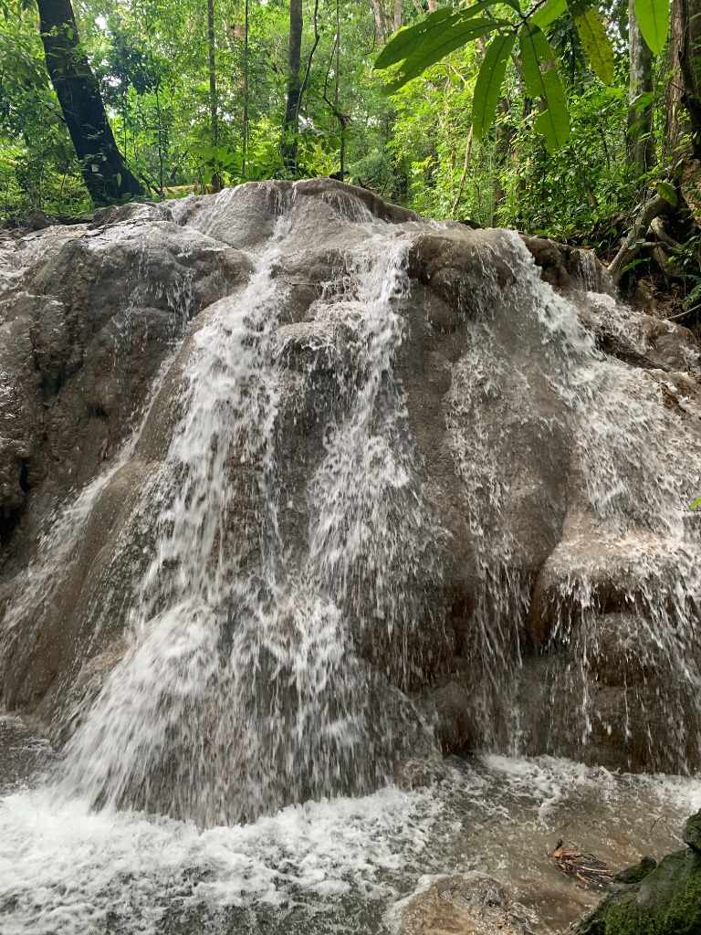 Catarata y Visitantes